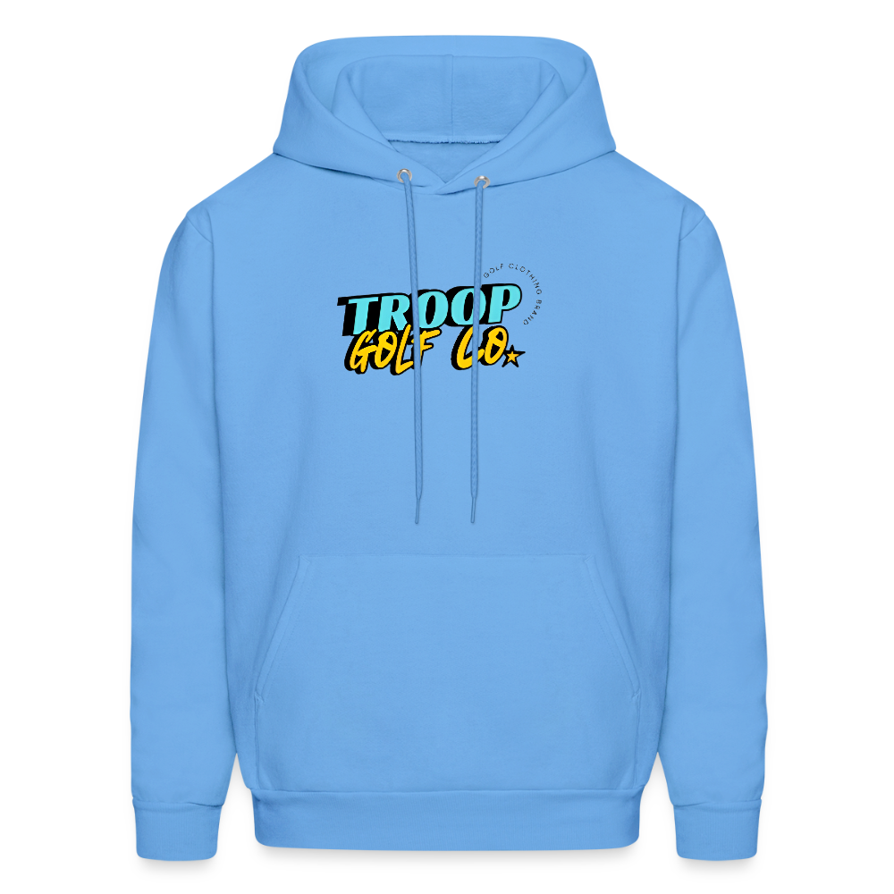 Troop Golf Co. Core Logo Hoodie - carolina blue