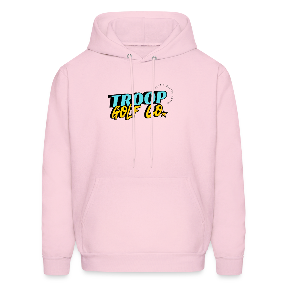 Troop Golf Co. Core Logo Hoodie - pale pink